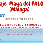 Excursión a la Playa de El Palo, Málaga (Ida y Vuelta). 17/07/2021