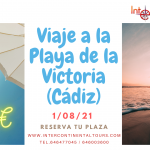 Excursión a la Playa de la Victoria, Cádiz (Ida y Vuelta) 1/08/2021